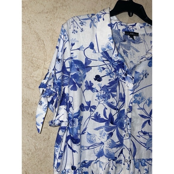 R & K Originals Womens Short Sleeve Floral Fit + Flare Dress Size 18 N… - Picture 6 of 7